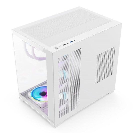 Caja ProGaming Elite Cube Tower Blanca con 7 ventiladores ARGB