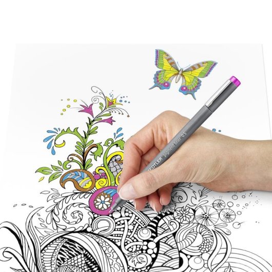 Fineliner Staedtler 308 SB6P Schwarz 0.8 mm Box 6 Stuck