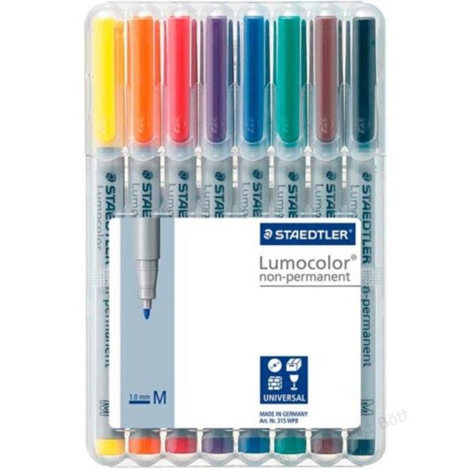 Marker Staedtler 315 WP8 Grau 8 Farben sortiert 1 mm Polypropylen