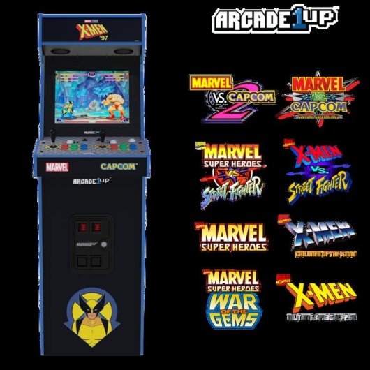 Máquina Arcade Arcade1Up X-Men'97 Deluxe Edition 8 jogos 17 polegadas