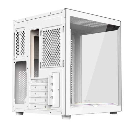 Case ProGaming Alma Bianca Cube Tower 3 Ventole ARGB Micro-ATX