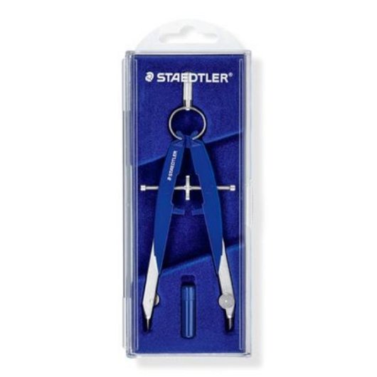 Zirkel Staedtler Mars comfort 556 blau Edelstahl mit Ersatzteilen