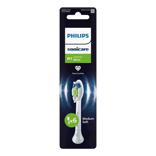 Recargas Escovas Dentes Philips Optimal White HX6066/87 6 Unidades Clareamento
