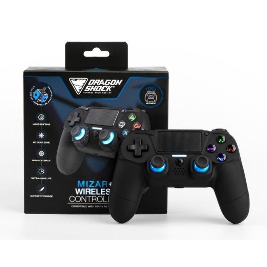 Gamepad Dragon Shock Mizar+ Bluetooth Wireless PC PS4 Android LED