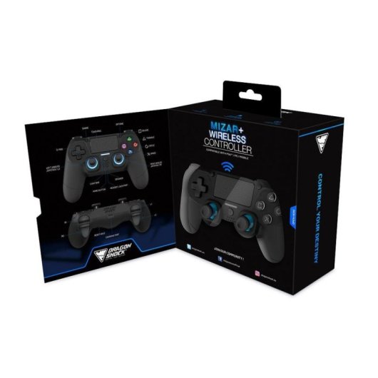 Gamepad Dragon Shock Mizar+ Bluetooth Wireless PC PS4 Android LED