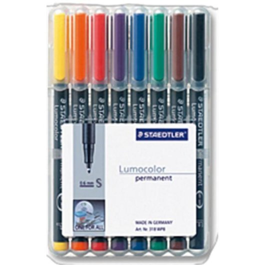 Marker Staedtler 313 WP8 0.4 mm 8 Farben Polypropylen