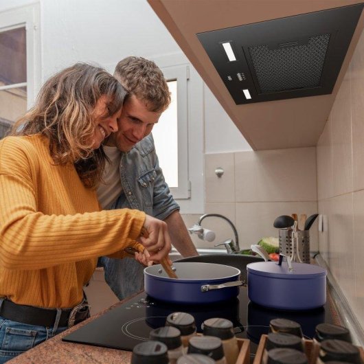 Campana extractora Ciarra AWB6926A Umluft 60cm Kohlefilter Touch schwarz