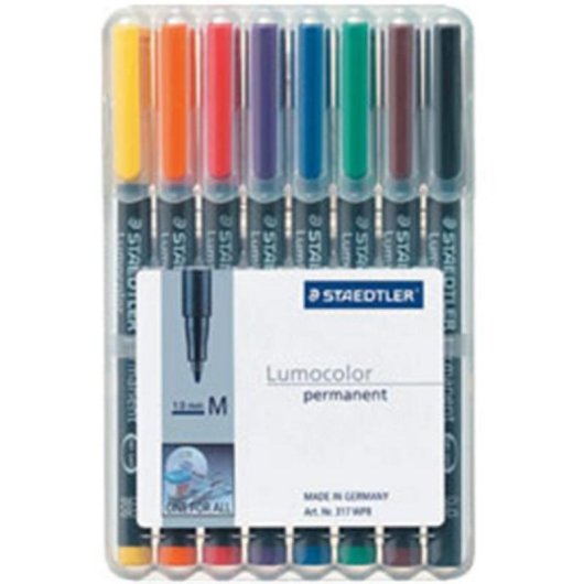 Marker Staedtler 317 WP8 1 mm 8 Farben Polypropylen