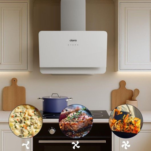 Campana extractora Ciarra AWS6765C Umluft 60cm SensorTouch Inox Kohlefilter