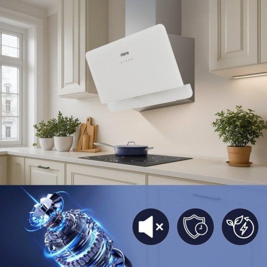 Campana extractora Ciarra AWS6765C Umluft 60cm SensorTouch Inox Kohlefilter