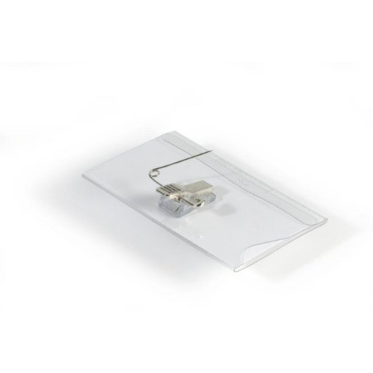 Portanome Durable PVC 54x90 mm Transparent 50 pieces Pin Combi