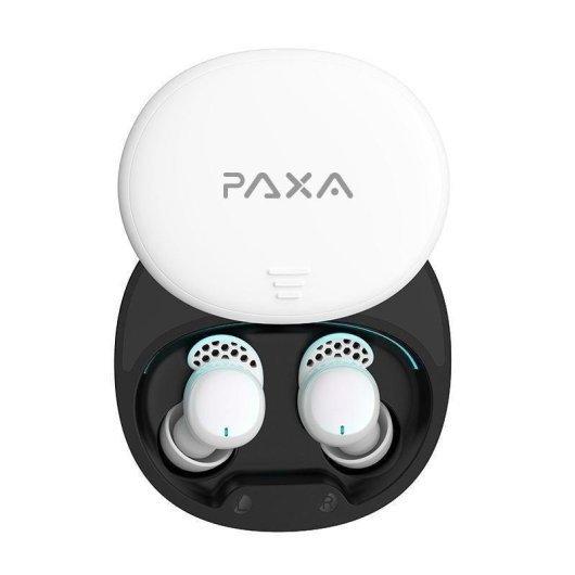 Auriculares Paxa LX-410PRO inalámbricos Bluetooth 5.4 con Cancelación de Ruido para dormir blancos