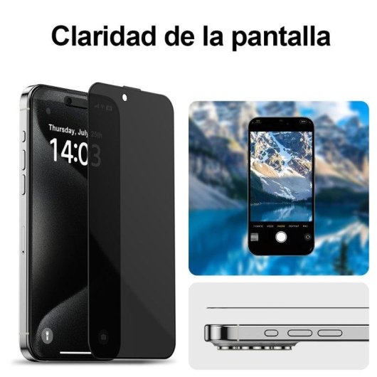 Protector de Pantalla Paxa para iPhone 15/16 Cristal Templado Translúcido HD