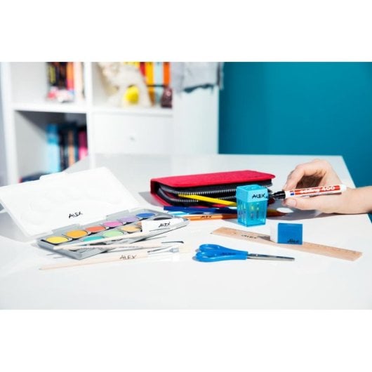 Marqueur permanent Edding 400 Rouge 1 mm Lot de 10