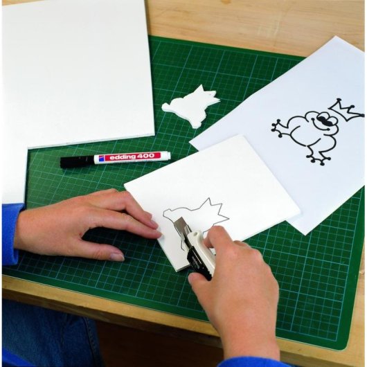 Marqueur permanent Edding 400 Rouge 1 mm Lot de 10