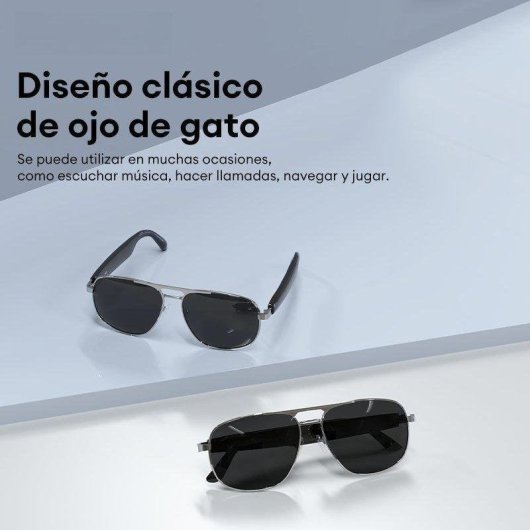 Paxa Pilot 7 Gafas Inteligentes Bluetooth KI Übersetzer UV Schutz Blau