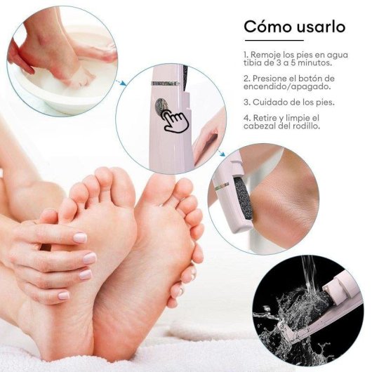 Exfoliante de pies Paxa-bz-x2l Impermeable Portátil Fácil de Operar