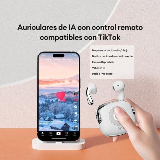 Auriculares Paxa SU6 inalámbricos Bluetooth con control remoto 2 en 1, micrófono y negro