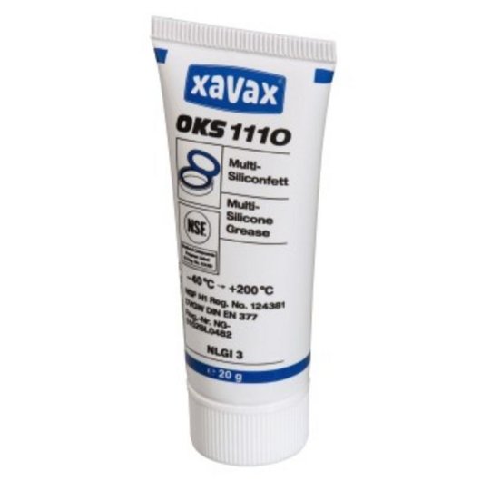 Graxa de silicone Xavax OKS 1110 Preto Azul Branco 20 g