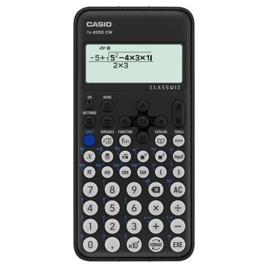 Taschenrechner Casio FX-82DE CW 12-stellig Wissenschaftlich Schwarz Kompakt