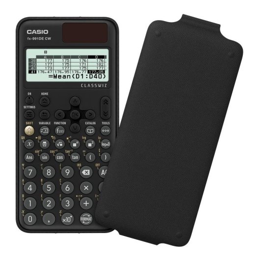 Calculatrice Casio fx-991DE CW 12 chiffres convertisseur de devises noir