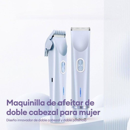 Afeitadora Corporal Paxa Paxa-zb-0236l Resistente al Agua IPX7 Doble Cabezal Motor Potente