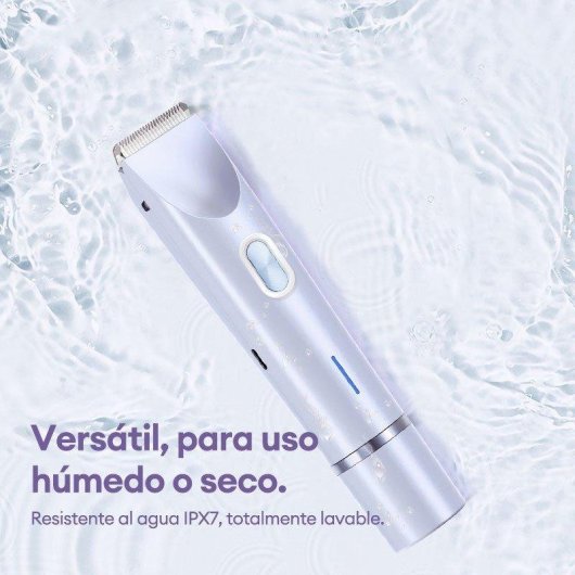 Afeitadora Corporal Paxa Paxa-zb-0236l Resistente al Agua IPX7 Doble Cabezal Motor Potente