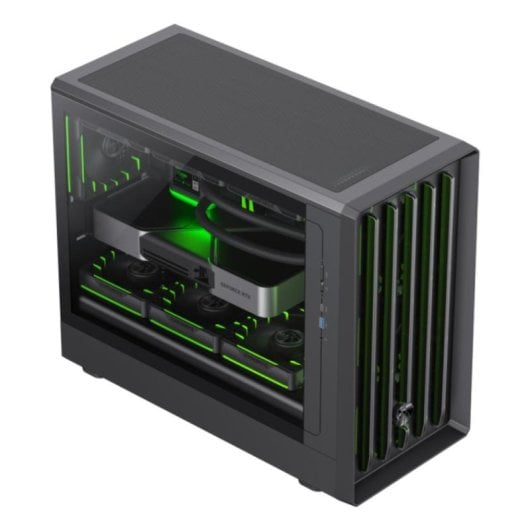 Torre GameMax CLAW 360 BK Micro ATX Preto Gaming RGB Vidro