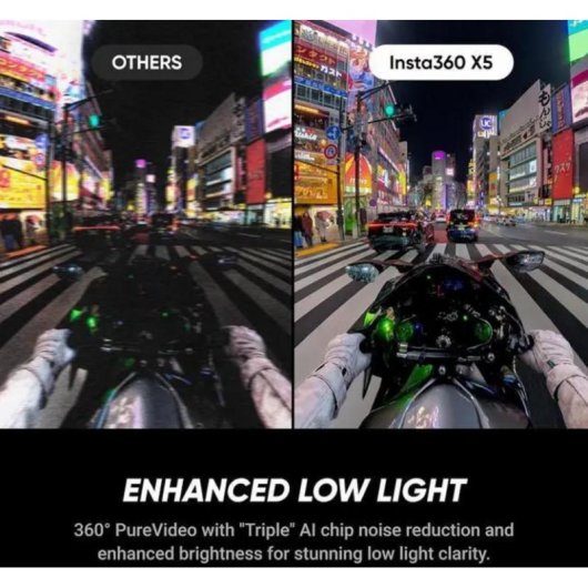 Cámara Deportiva Insta360 X5 8K UltraHD WIFI BT 360º Estabilización Avanzada UltraWide