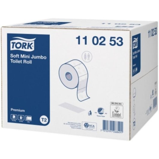 Papel higiénico Tork Mini Jumbo Suave 1214 hojas 170 m
