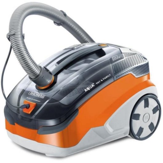 Aspiradora con Bolsa Thomas Pet & Family Aqua+ 1700W Seco y Húmedo 1,8L Gris Naranja Blanco