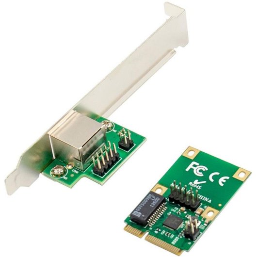 Tarjeta de Red InLine 76622V PCI Express Mini Card 1000 Mbit/s RJ45