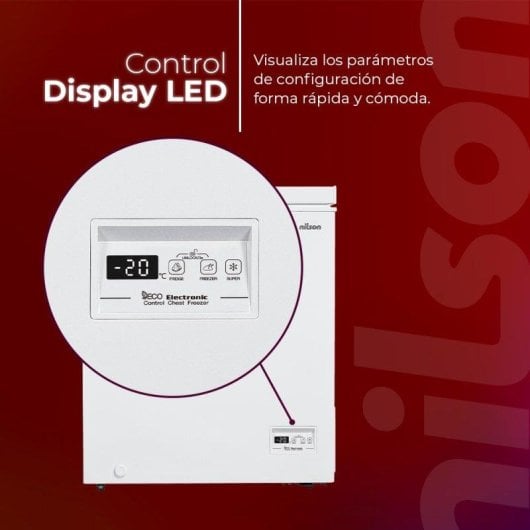 Congelador Horizontal Nilson NCH1500EDC 142L Dual Cooling