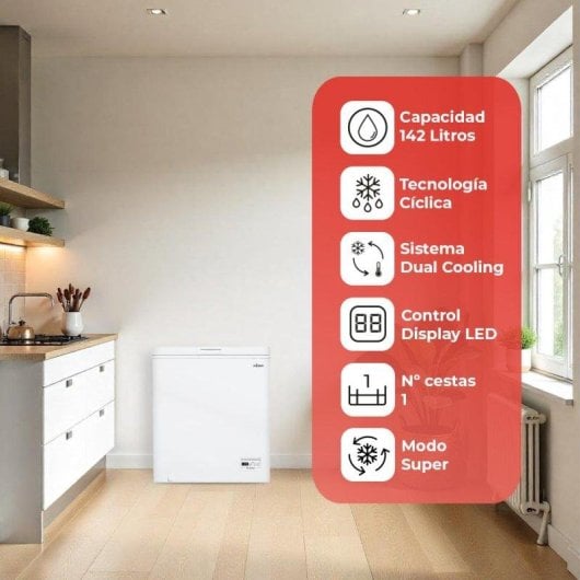 Congelador Horizontal Nilson NCH1500EDC 142L Dual Cooling