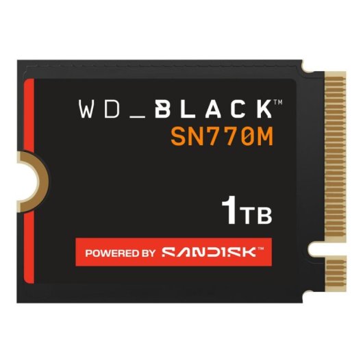 Disco Duro WD Black SN770M 1TB SSD M.2 NVMe PCIe 4.0 5150MB/s Gaming