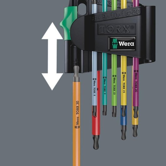 Llave torx Wera 967/9 TX BO multicolor con 9 piezas