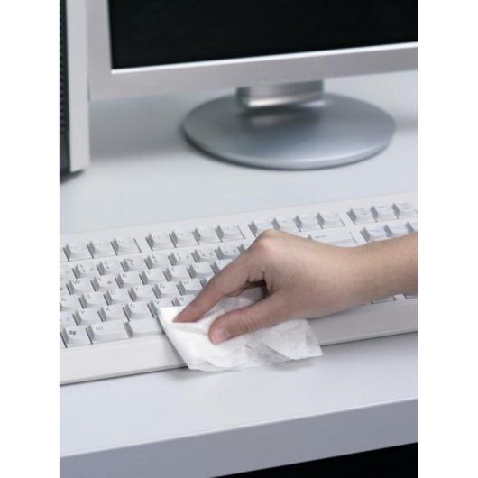 Toallita Durable 578802 para Limpieza de Equipos Universal Blanco 50 piezas