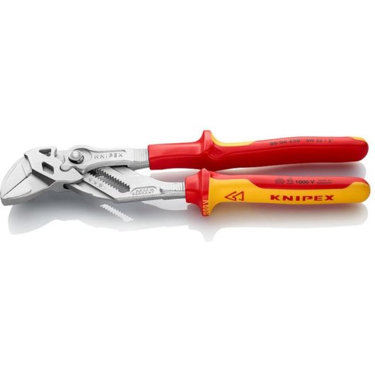 Alicate Knipex 86 06 250 Universal Bimaterial 250 mm Vermelho Amarelo