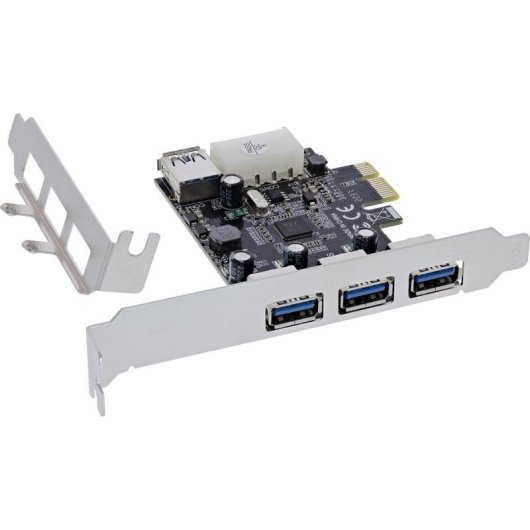 PCIe Karte InLine 76662D 4x USB 3.2 Gen 1 Low Profile