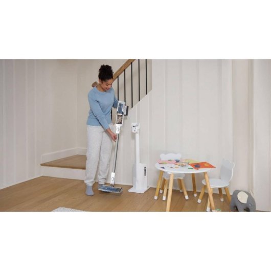 Aspirador sem Fio Sharkclean BU3521EU 240W 40min Escova Motorizada Azul Branco