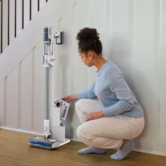 Aspirador sem Fio Sharkclean BU3521EU 240W 40min Escova Motorizada Azul Branco