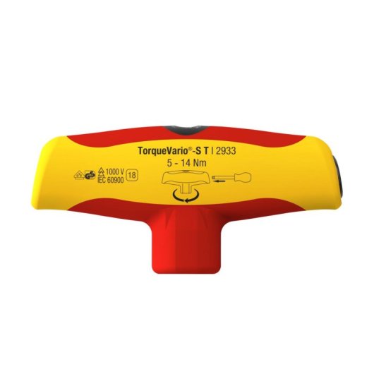 Llave dinamométrica Wiha 43177, 5-14 Nm, mecánica, rojo/amarillo