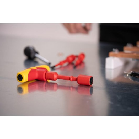 Llave dinamométrica Wiha 43177, 5-14 Nm, mecánica, rojo/amarillo