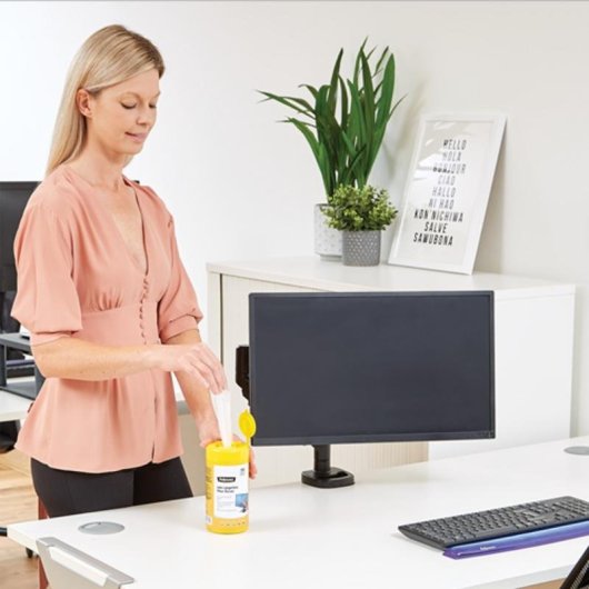 Feuchttuch Fellowes 9970311 für LCD TFT Plasma 100 Stück