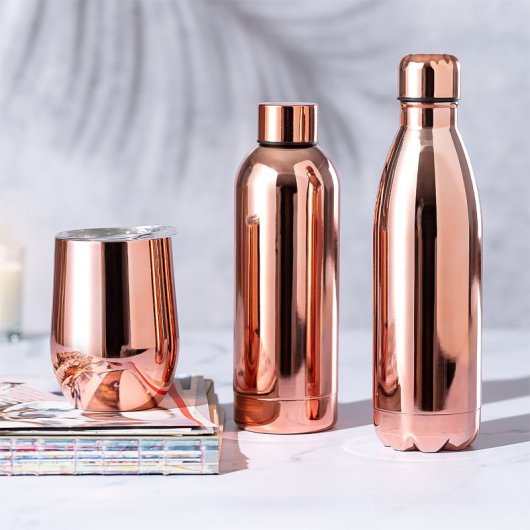 Bidón  Acero Inox Galvanizado Cobre 750 Ml