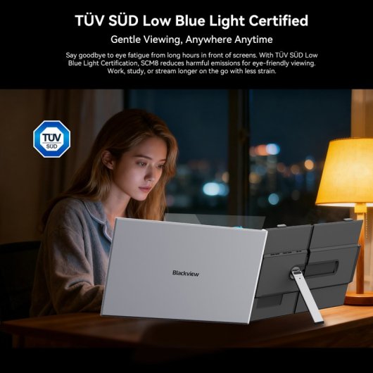 Blackview Scm8 Monitor 15.3" Ips 178° Protección Anti-luz Azul Tüv Altavoces Integrados