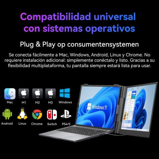 Blackview Scm6 Monitor 14" Ips Protección Anti-luz Azul Tüv Altavoces Integrados