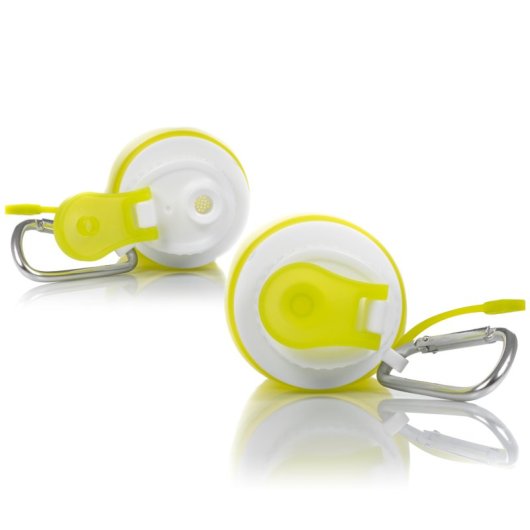 Garrafa Plegável de Silicone Alimentar 320ml com Mosquetão