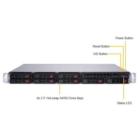 Barebone Supermicro 1029P-MTR Intel Xeon DDR4 1TB SATA III RAID 10GbE