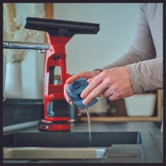 Fensterreiniger Einhell BRILLIANTO 18V 28 cm Schwarz Rot